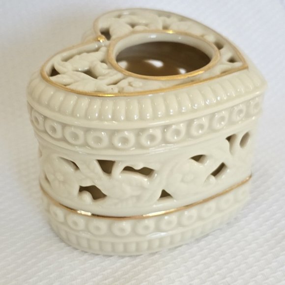 PartyLite Other - 2002 Partylite Thank You From The Heart Tea Light Holder 3" toile gold lined